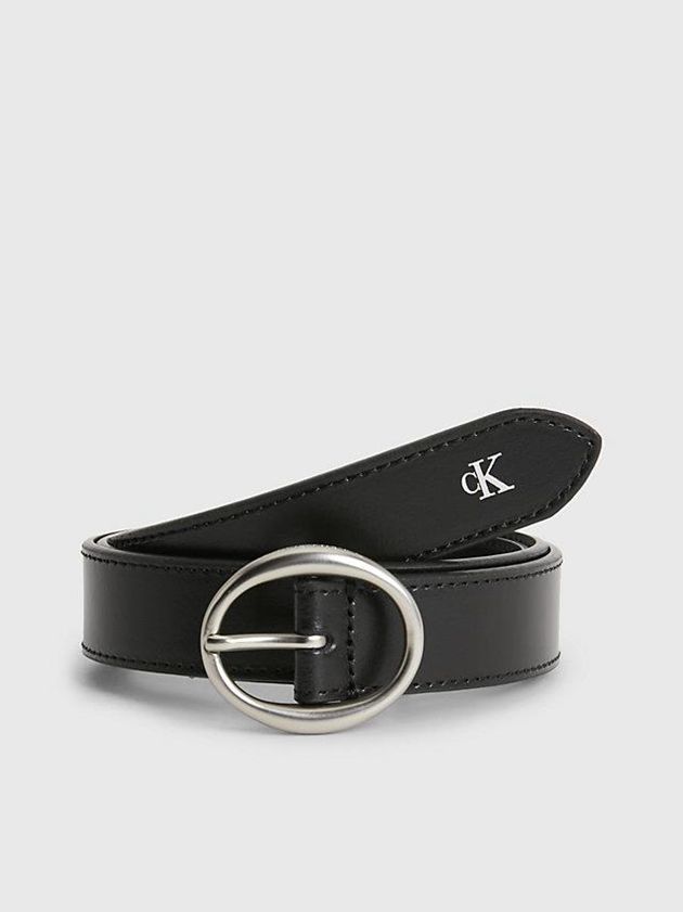 Calvin Klein USA Leather Womens Belt Black 4132098-EB